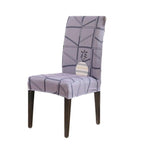 Chair Cover Simple Home  Printed Chair Cover Household Thickened Fleece Chair Cover Universal KitchenDining Chair Cover Spandex tretch Removable Washable Dining Room Chair Protector Slipcovers/Home Decor Dining Room Seat Cover Stevvex
