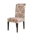 Chair Cover Simple Home  Printed Chair Cover Household Thickened Fleece Chair Cover Universal KitchenDining Chair Cover Spandex tretch Removable Washable Dining Room Chair Protector Slipcovers/Home Decor Dining Room Seat Cover Stevvex