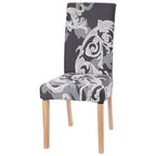 Chair Cover Simple Home  Printed Chair Cover Household Thickened Fleece Chair Cover Universal KitchenDining Chair Cover Spandex tretch Removable Washable Dining Room Chair Protector Slipcovers/Home Decor Dining Room Seat Cover Stevvex