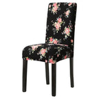Chair Cover Simple Home  Printed Chair Cover Household Thickened Fleece Chair Cover Universal KitchenDining Chair Cover Spandex tretch Removable Washable Dining Room Chair Protector Slipcovers/Home Decor Dining Room Seat Cover Stevvex