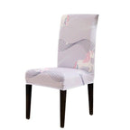 Chair Cover Simple Home  Printed Chair Cover Household Thickened Fleece Chair Cover Universal KitchenDining Chair Cover Spandex tretch Removable Washable Dining Room Chair Protector Slipcovers/Home Decor Dining Room Seat Cover Stevvex