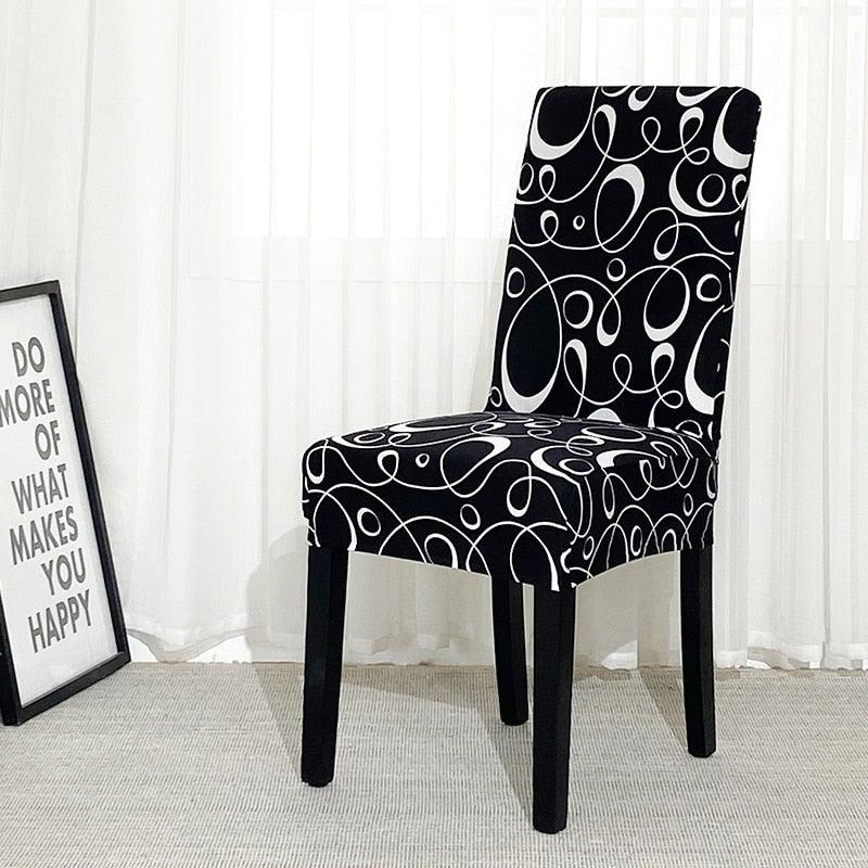 Chair Covers For Dining Room Stretch Spandex Removable Washable Anti-dust Seat Slipcover Multicolor  Chair covers  Chair Covers For Dining Room With Printed Patterns Easy Slip-on Stretchy Dining Room Chair Covers Stevvex