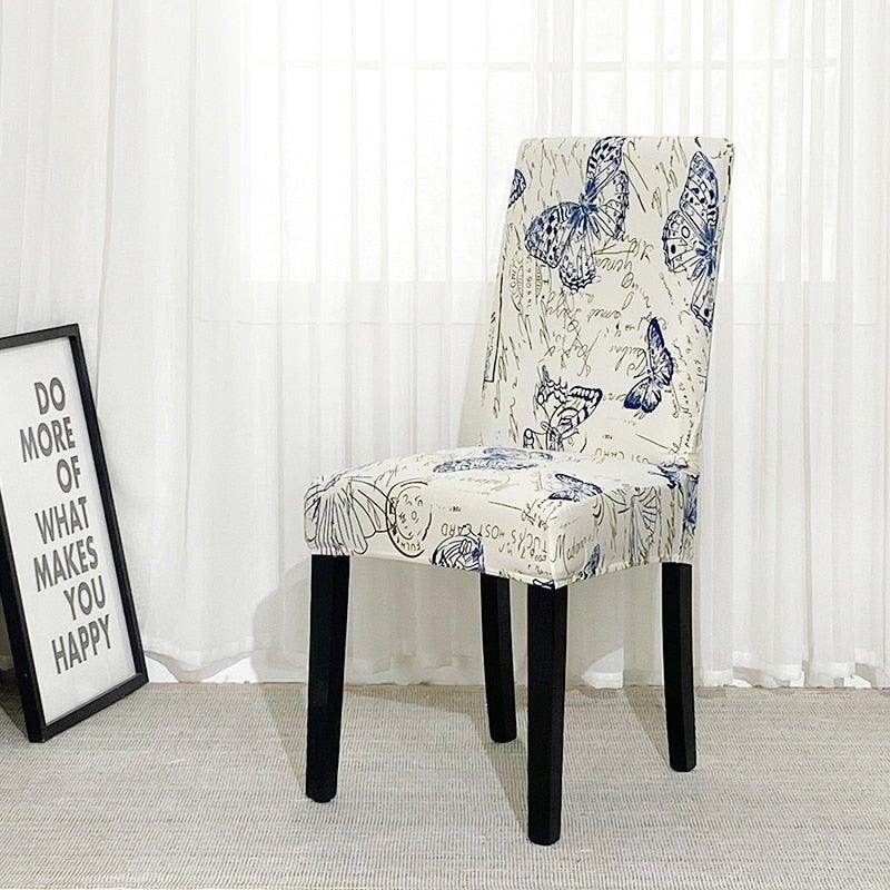 Chair Covers For Dining Room Stretch Spandex Removable Washable Anti-dust Seat Slipcover Multicolor  Chair covers  Chair Covers For Dining Room With Printed Patterns Easy Slip-on Stretchy Dining Room Chair Covers Stevvex
