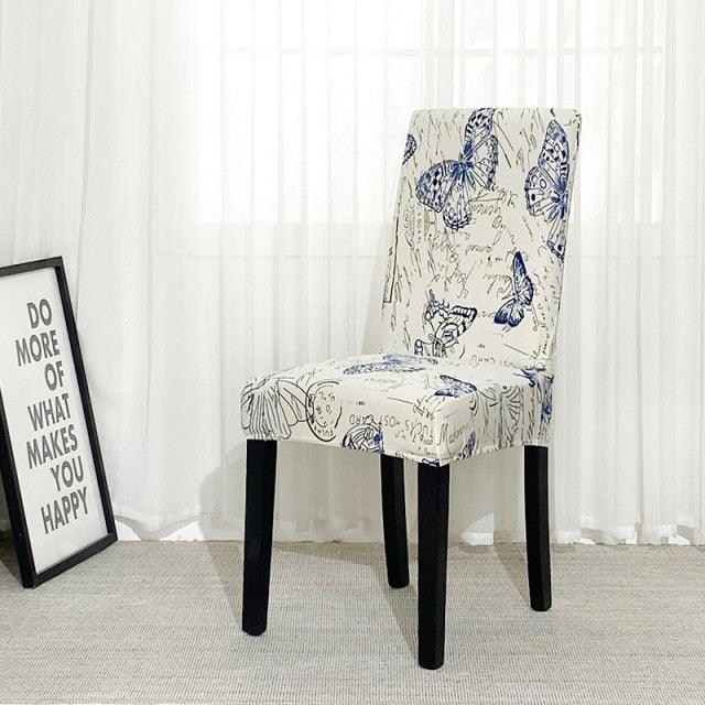 Chair Covers For Dining Room Stretch Spandex Removable Washable Anti-dust Seat Slipcover Multicolor  Chair covers  Chair Covers For Dining Room With Printed Patterns Easy Slip-on Stretchy Dining Room Chair Covers Stevvex