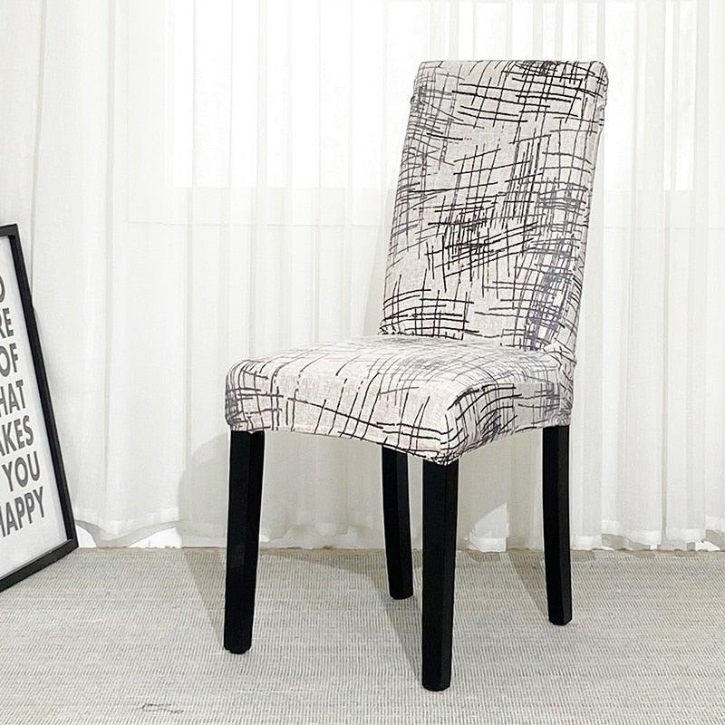 Chair Covers For Dining Room Stretch Spandex Removable Washable Anti-dust Seat Slipcover Multicolor  Chair covers  Chair Covers For Dining Room With Printed Patterns Easy Slip-on Stretchy Dining Room Chair Covers Stevvex