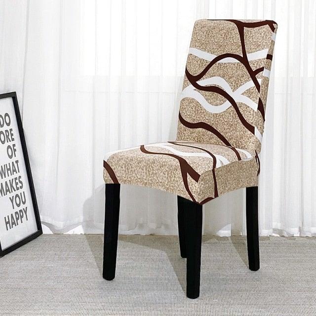 Chair Covers For Dining Room Stretch Spandex Removable Washable Anti-dust Seat Slipcover Multicolor  Chair covers  Chair Covers For Dining Room With Printed Patterns Easy Slip-on Stretchy Dining Room Chair Covers Stevvex
