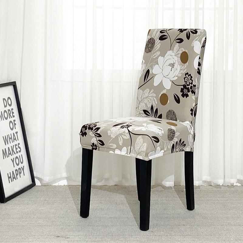 Chair Covers For Dining Room Stretch Spandex Removable Washable Anti-dust Seat Slipcover Multicolor  Chair covers  Chair Covers For Dining Room With Printed Patterns Easy Slip-on Stretchy Dining Room Chair Covers Stevvex