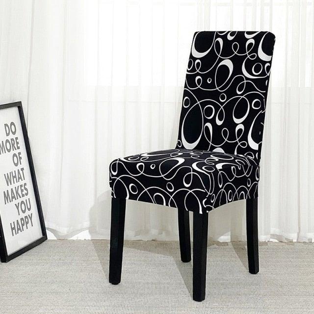 Chair Covers For Dining Room Stretch Spandex Removable Washable Anti-dust Seat Slipcover Multicolor  Chair covers  Chair Covers For Dining Room With Printed Patterns Easy Slip-on Stretchy Dining Room Chair Covers Stevvex