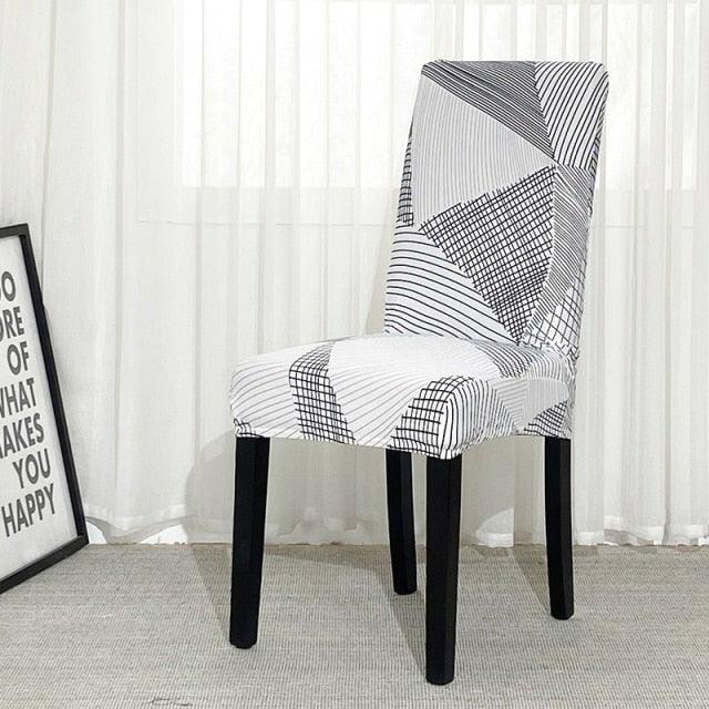 Chair Covers For Dining Room Stretch Spandex Removable Washable Anti-dust Seat Slipcover Multicolor  Chair covers  Chair Covers For Dining Room With Printed Patterns Easy Slip-on Stretchy Dining Room Chair Covers Stevvex