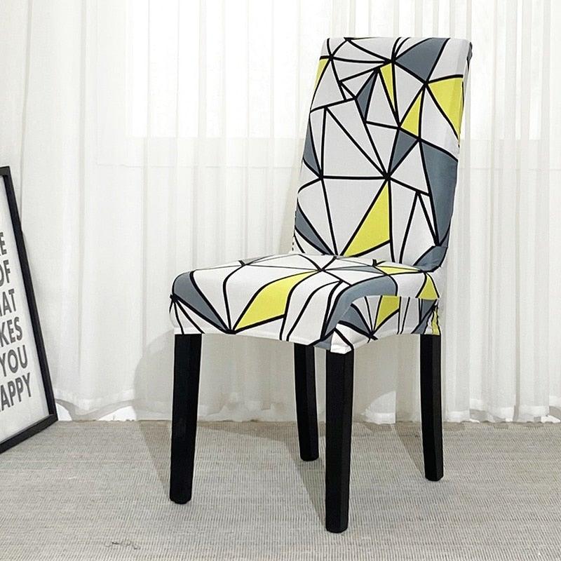 Chair Covers For Dining Room Stretch Spandex Removable Washable Anti-dust Seat Slipcover Multicolor  Chair covers  Chair Covers For Dining Room With Printed Patterns Easy Slip-on Stretchy Dining Room Chair Covers Stevvex
