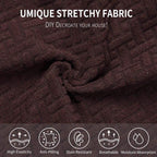 Chair Seat Covers for Dining Room Removable Washable Anti-Dust Seat Protector Removable Dining  Seat Cover And Dining Chair Covers Stretch Seat Cushion Slipcover for Dining Room Kitchen Chairs Stevvex