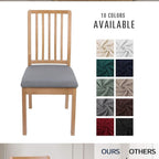 Chair Seat Covers for Dining Room Removable Washable Anti-Dust Seat Protector Removable Dining  Seat Cover And Dining Chair Covers Stretch Seat Cushion Slipcover for Dining Room Kitchen Chairs Stevvex