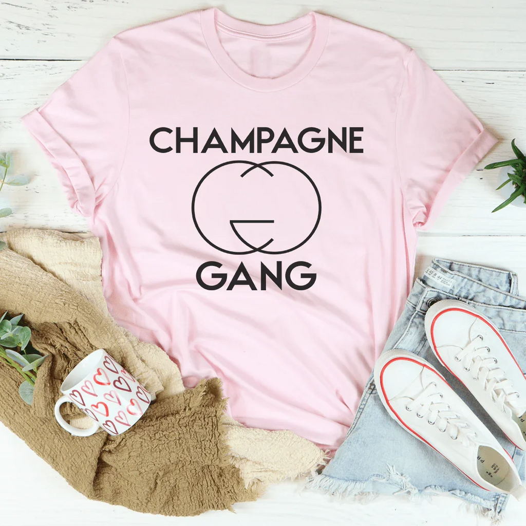 Champagne Gang Tee Peachy Sunday