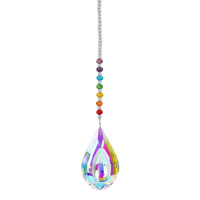 Chandelier Crystals Ball Prism Pendant Maker Sun Catcher Crystal Rainbow Maker Drops Hang for Window Home Decor Car Charms Hanging  Wind Chimes Hanging Ornament Garden Decor Stevvex
