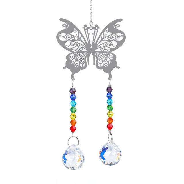 Chandelier Crystals Ball Prism Pendant Maker Sun Catcher Crystal Rainbow Maker Drops Hang for Window Home Decor Car Charms Hanging  Wind Chimes Hanging Ornament Garden Decor Stevvex