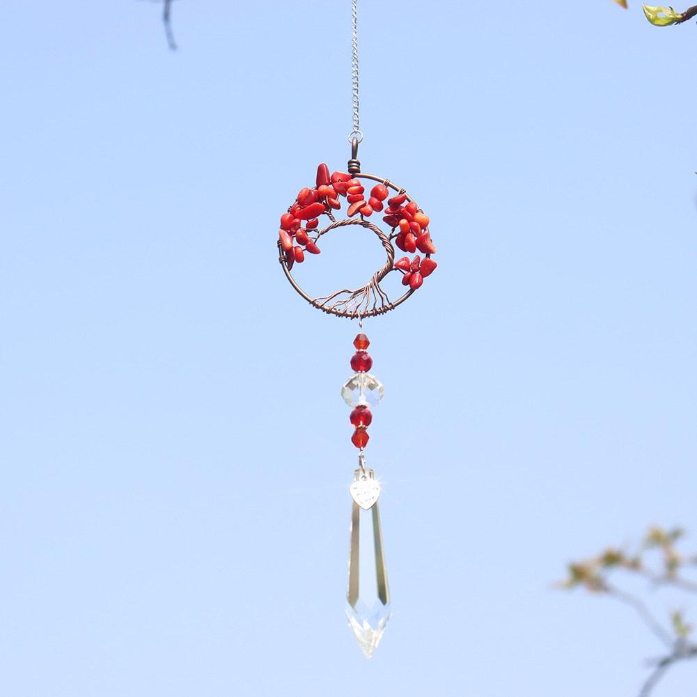 Chandelier Crystals Ball Prism Pendant Maker Sun Catcher Crystal Rainbow Maker Drops Hang for Window Home Decor Car Charms Hanging  Wind Chimes Hanging Ornament Garden Decor Stevvex