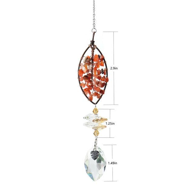 Chandelier Crystals Ball Prism Pendant Maker Sun Catcher Crystal Rainbow Maker Drops Hang for Window Home Decor Car Charms Hanging  Wind Chimes Hanging Ornament Garden Decor Stevvex