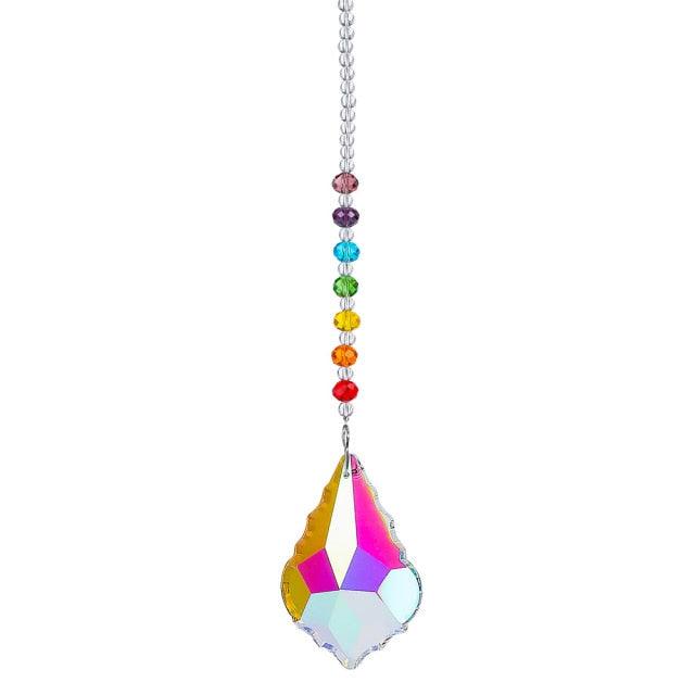 Chandelier Crystals Ball Prism Pendant Maker Sun Catcher Crystal Rainbow Maker Drops Hang for Window Home Decor Car Charms Hanging  Wind Chimes Hanging Ornament Garden Decor Stevvex