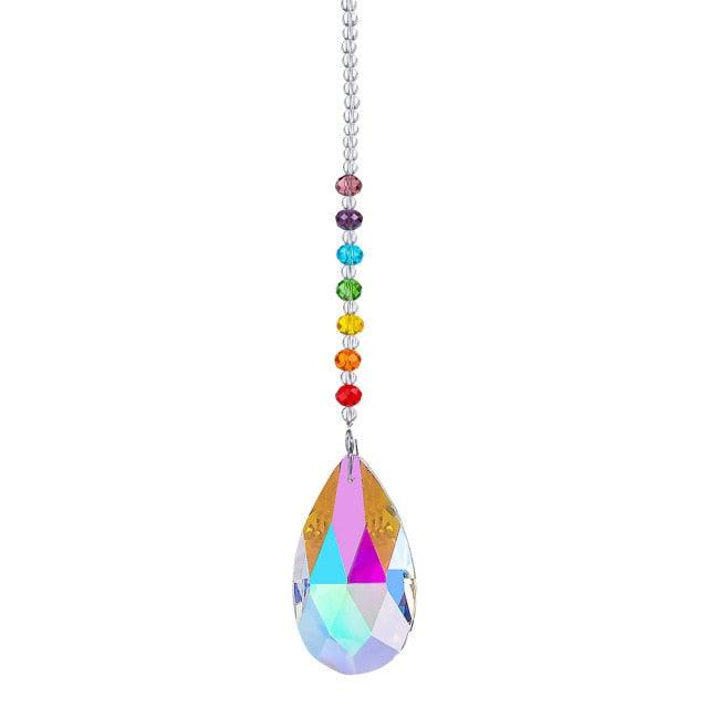 Chandelier Crystals Ball Prism Pendant Maker Sun Catcher Crystal Rainbow Maker Drops Hang for Window Home Decor Car Charms Hanging  Wind Chimes Hanging Ornament Garden Decor Stevvex