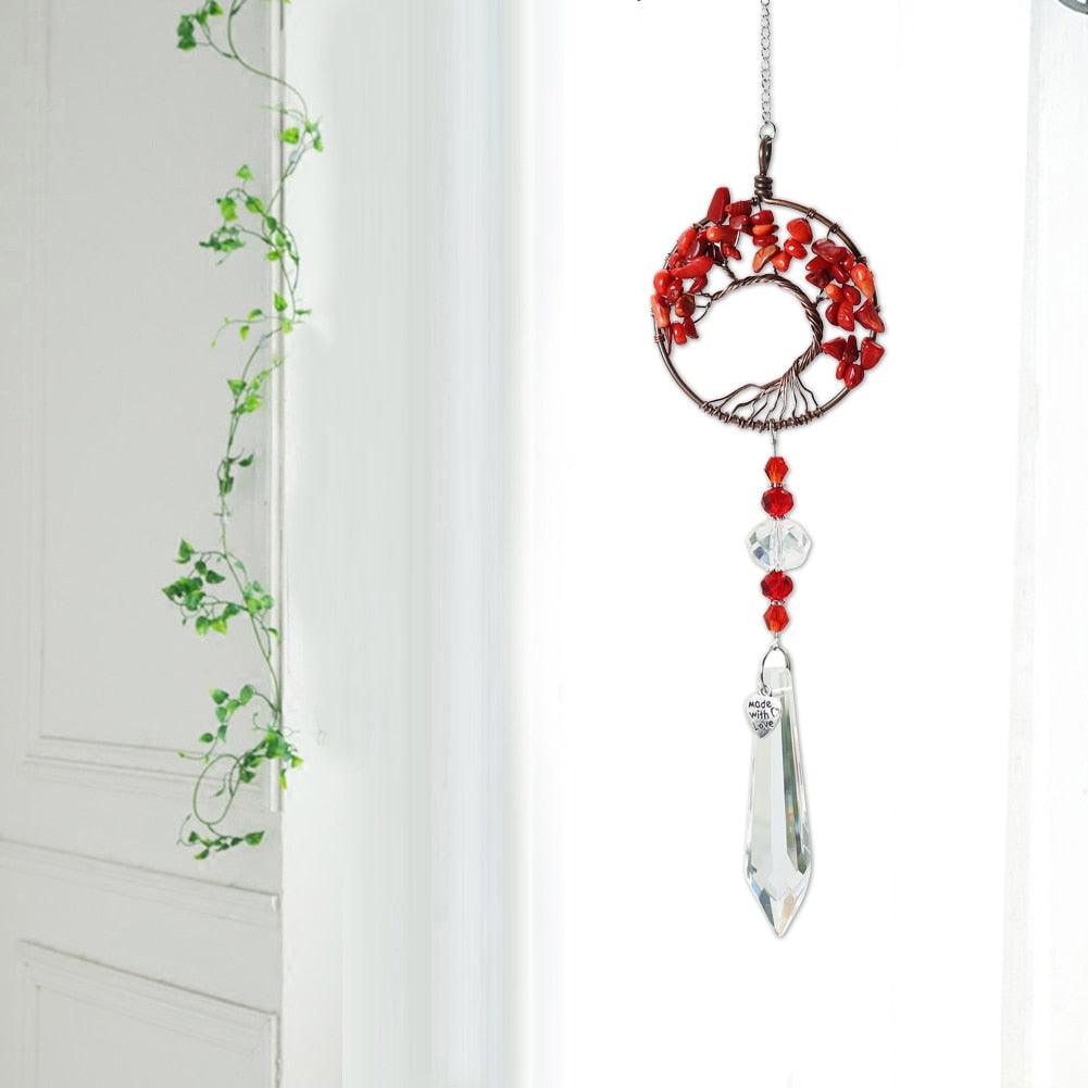 Chandelier Crystals Ball Prism Pendant Maker Sun Catcher Crystal Rainbow Maker Drops Hang for Window Home Decor Car Charms Hanging  Wind Chimes Hanging Ornament Garden Decor Stevvex