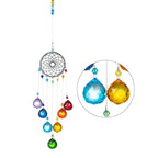 Chandelier Wind Chimes Ab Coating Crystal Prisms Hanging Sun Catcher Rainbow Chaser Crystals Ball Prisms  Window Curtains Pendant Home Decor Gifts Garden Patio Yard Stevvex