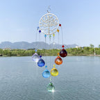 Chandelier Wind Chimes Ab Coating Crystal Prisms Hanging Sun Catcher Rainbow Chaser Crystals Ball Prisms  Window Curtains Pendant Home Decor Gifts Garden Patio Yard Stevvex