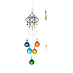 Chandelier Wind Chimes Ab Coating Crystal Prisms Hanging Sun Catcher Rainbow Chaser Crystals Ball Prisms  Window Curtains Pendant Home Decor Gifts Garden Patio Yard Stevvex