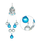 Chandelier Wind Chimes Crystal Prisms Hanging Sun Catcher Beads Chain Sphere Chandelier Lamps Light Pendant for Christmas Day Wedding Plants Cars Window Décor Rainbow  Window Curtains Pendant Home Decor Gifts Stevvex