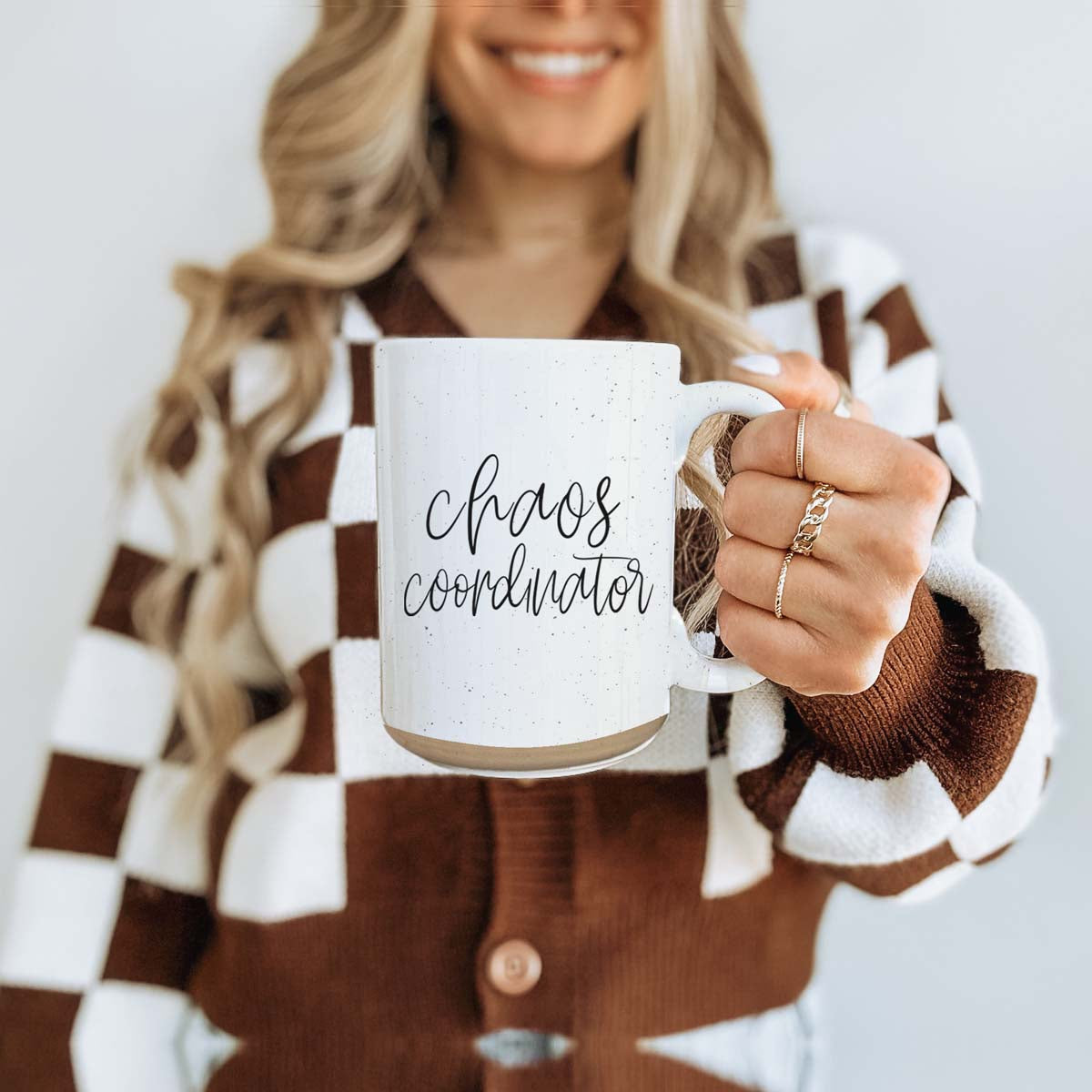 Chaos 16oz Ceramic Coffee Mug Funny Chaos Coordinator Mug For Busy Parents And Office BandsCo Straps