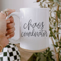 Chaos 16oz Ceramic Coffee Mug Funny Chaos Coordinator Mug For Busy Parents And Office BandsCo Straps