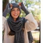 Charcoal Alpaca Knit Slouchy Beanie - Soft Warm Eco-Friendly Winter Hat BandsCo Straps