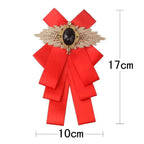 Charming  Butterfly Ladies Bowtie Casual Solid Color Rhinestone Brooch Bowties For Women Fashionable Wedding  Bowtie Stevvex