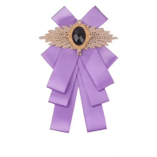 Charming  Butterfly Ladies Bowtie Casual Solid Color Rhinestone Brooch Bowties For Women Fashionable Wedding  Bowtie Stevvex