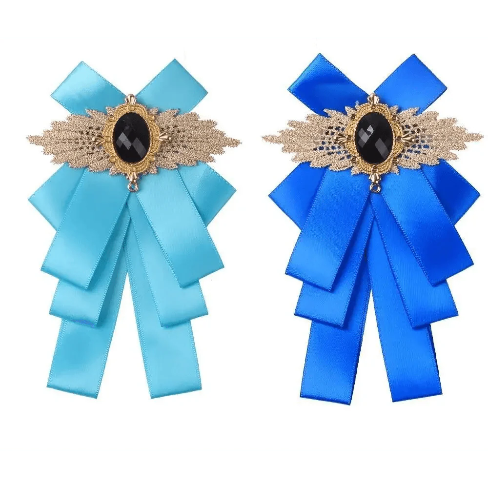 Charming  Butterfly Ladies Bowtie Casual Solid Color Rhinestone Brooch Bowties For Women Fashionable Wedding  Bowtie Stevvex
