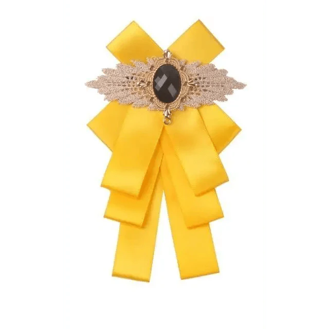 Charming  Butterfly Ladies Bowtie Casual Solid Color Rhinestone Brooch Bowties For Women Fashionable Wedding  Bowtie Stevvex