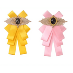 Charming  Butterfly Ladies Bowtie Casual Solid Color Rhinestone Brooch Bowties For Women Fashionable Wedding  Bowtie Stevvex