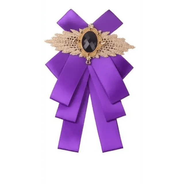 Charming  Butterfly Ladies Bowtie Casual Solid Color Rhinestone Brooch Bowties For Women Fashionable Wedding  Bowtie Stevvex