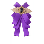 Charming  Butterfly Ladies Bowtie Casual Solid Color Rhinestone Brooch Bowties For Women Fashionable Wedding  Bowtie Stevvex