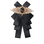 Charming  Butterfly Ladies Bowtie Casual Solid Color Rhinestone Brooch Bowties For Women Fashionable Wedding  Bowtie Stevvex