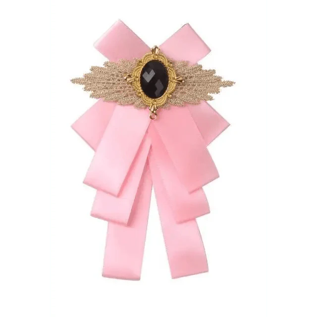 Charming  Butterfly Ladies Bowtie Casual Solid Color Rhinestone Brooch Bowties For Women Fashionable Wedding  Bowtie Stevvex