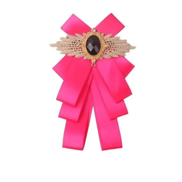 Charming  Butterfly Ladies Bowtie Casual Solid Color Rhinestone Brooch Bowties For Women Fashionable Wedding  Bowtie Stevvex