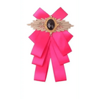 Charming  Butterfly Ladies Bowtie Casual Solid Color Rhinestone Brooch Bowties For Women Fashionable Wedding  Bowtie Stevvex