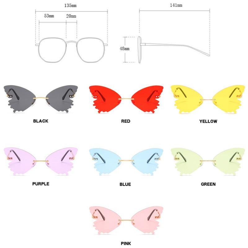 Charming Butterfly Sunglasses Women Luxury Design Glasses Women Summer Oversized Anti-reflective Eyeglasses Women Cool Fashion Trendy Sunglasses Stevvex