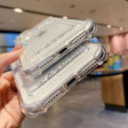 Charming Card Phone Case For iPhone 14 13 12 11 Pro Max 7 8 Plus X XR XS Max Transparent Wallet Soft Bumper Back Cover Funny Couple Transparent Soft iphone Cover Stevvex