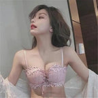 Charming Floral Embroidery Bras for Women Tied Lingerie Seamless Bra Bralette Wireless Brassiere Female Underwear Intimates Stevvex