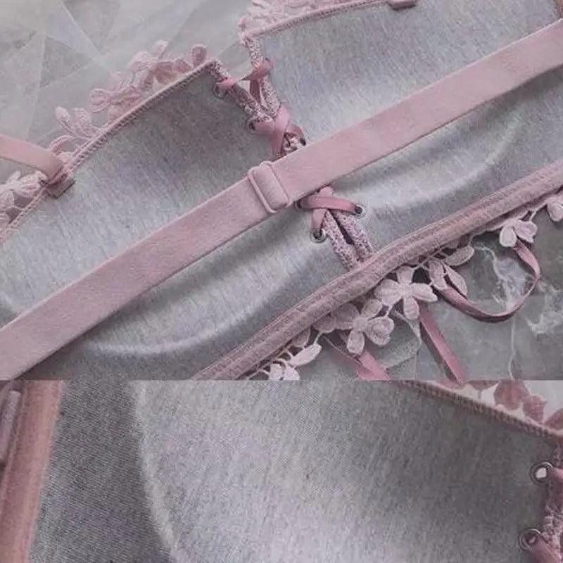Charming Floral Embroidery Bras for Women Tied Lingerie Seamless Bra Bralette Wireless Brassiere Female Underwear Intimates Stevvex