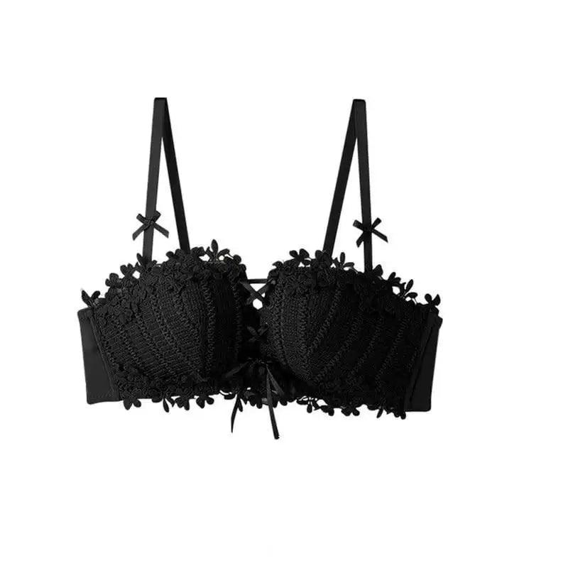 Charming Floral Embroidery Bras for Women Tied Lingerie Seamless Bra Bralette Wireless Brassiere Female Underwear Intimates Stevvex