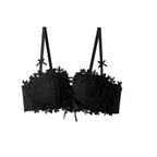 Charming Floral Embroidery Bras for Women Tied Lingerie Seamless Bra Bralette Wireless Brassiere Female Underwear Intimates Stevvex
