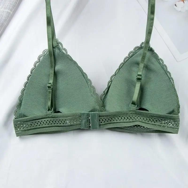 Charming Floral Lace Bra Top For Women Push Up Female Lingerie breathable Bralette Removable Pad Thin Fashion New Wireless Bras Stevvex