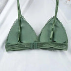 Charming Floral Lace Bra Top For Women Push Up Female Lingerie breathable Bralette Removable Pad Thin Fashion New Wireless Bras Stevvex
